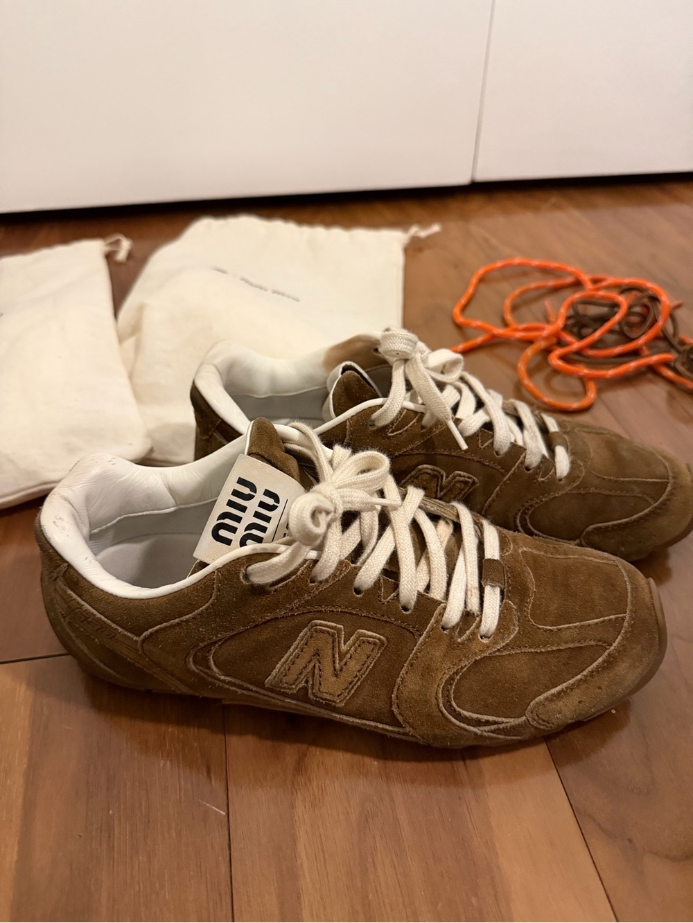 New Balance X Miu Miu 530 SL suede sneakers (37.5)